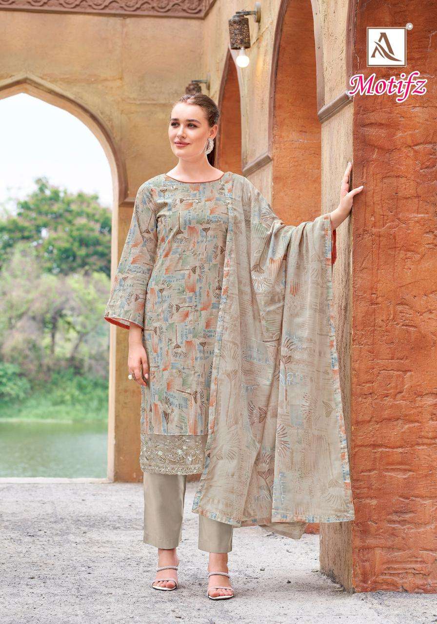 Alok suit motifz wholesale dress materials