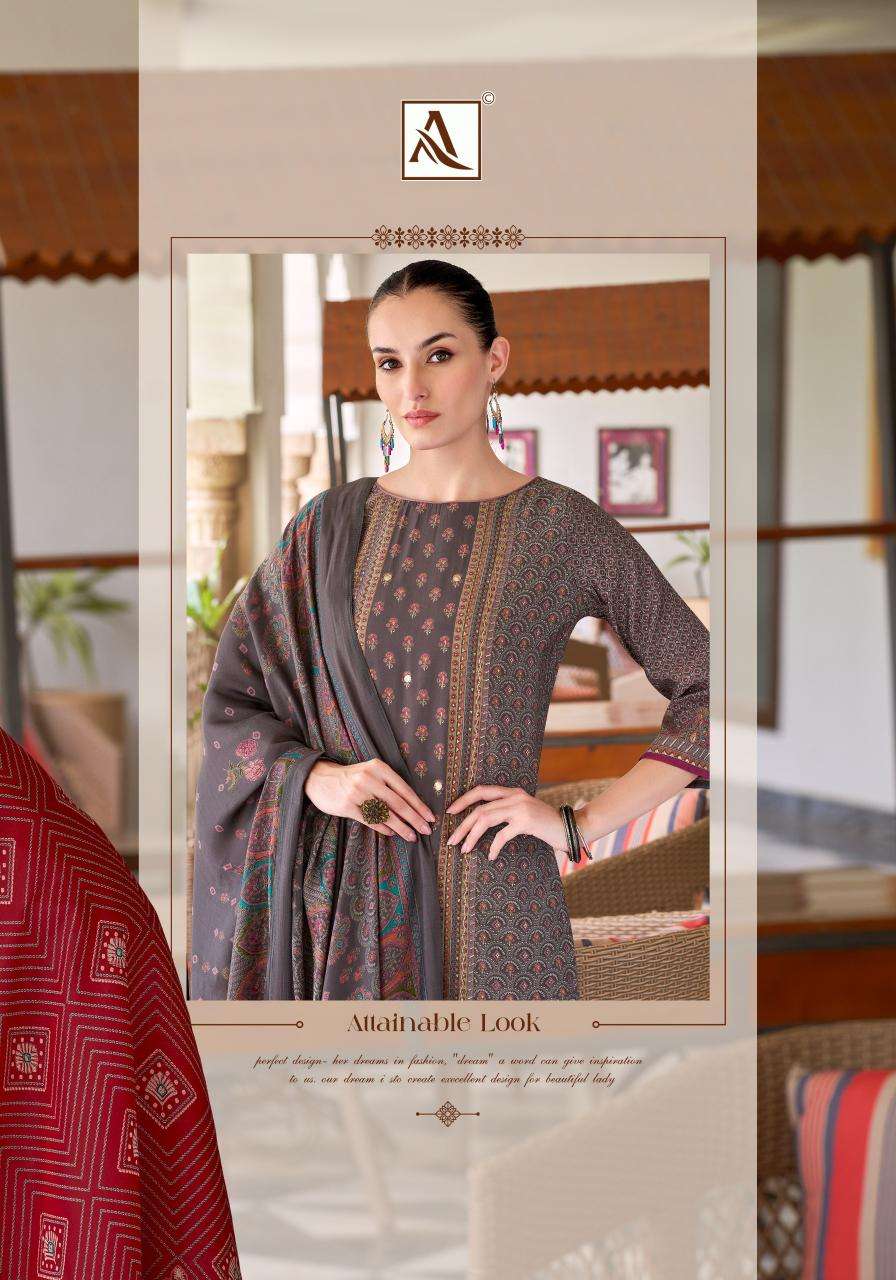 Alok suit rang rasiya 3 Wholesale dress materials suppliers in Surat