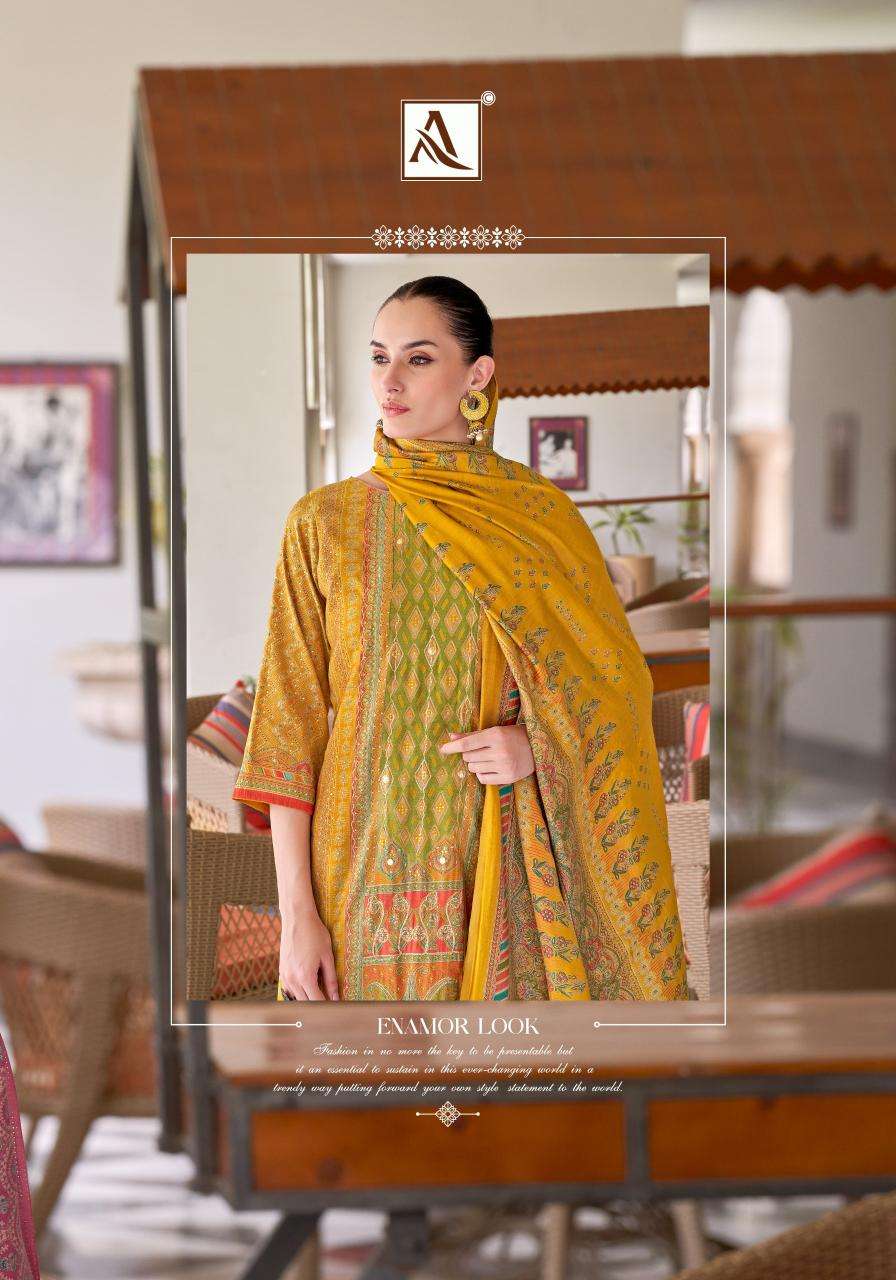 Alok suit rang rasiya 3 Wholesale dress materials suppliers in Surat