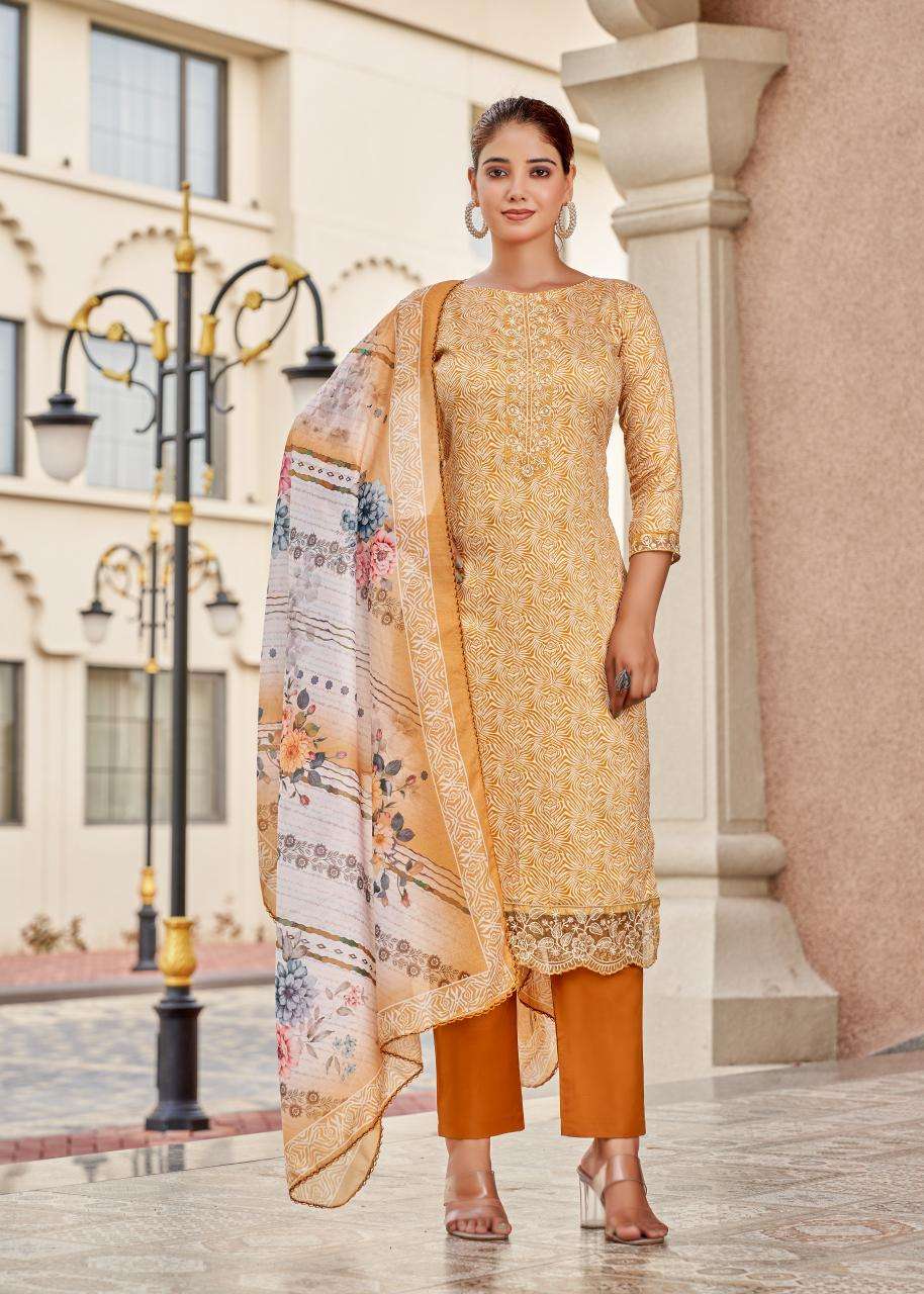 Alok suit super girl 3 Wholesale dress materials in Bangalore