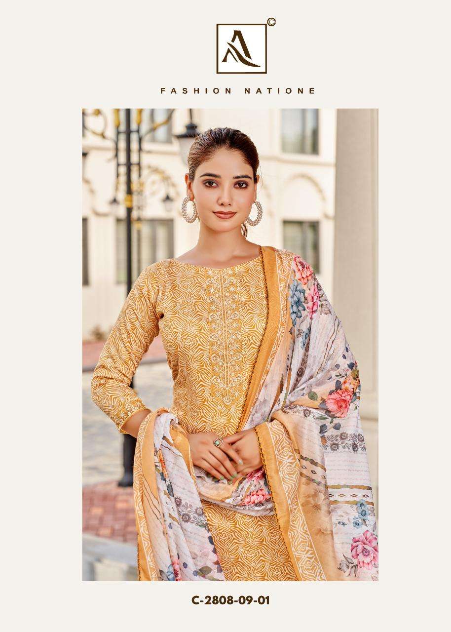 Alok suit super girl 3 Wholesale dress materials in Bangalore