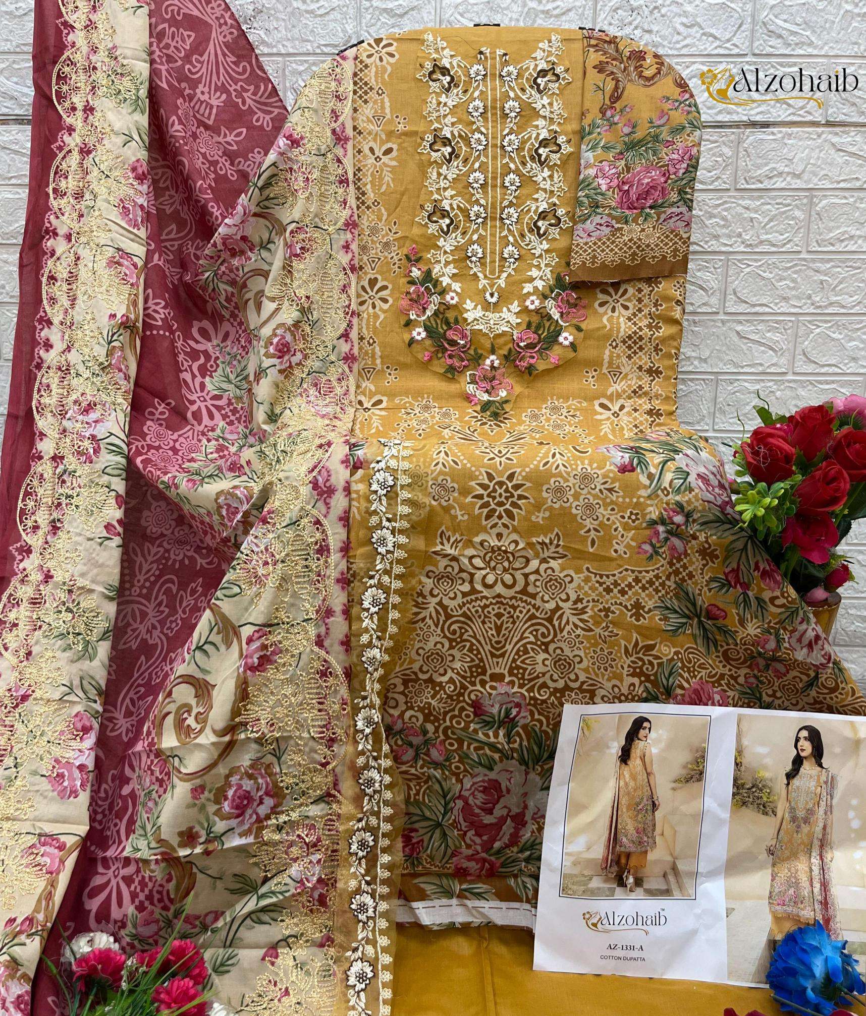 Alzohaib pure cotton Bulk salwar kameez suppliers