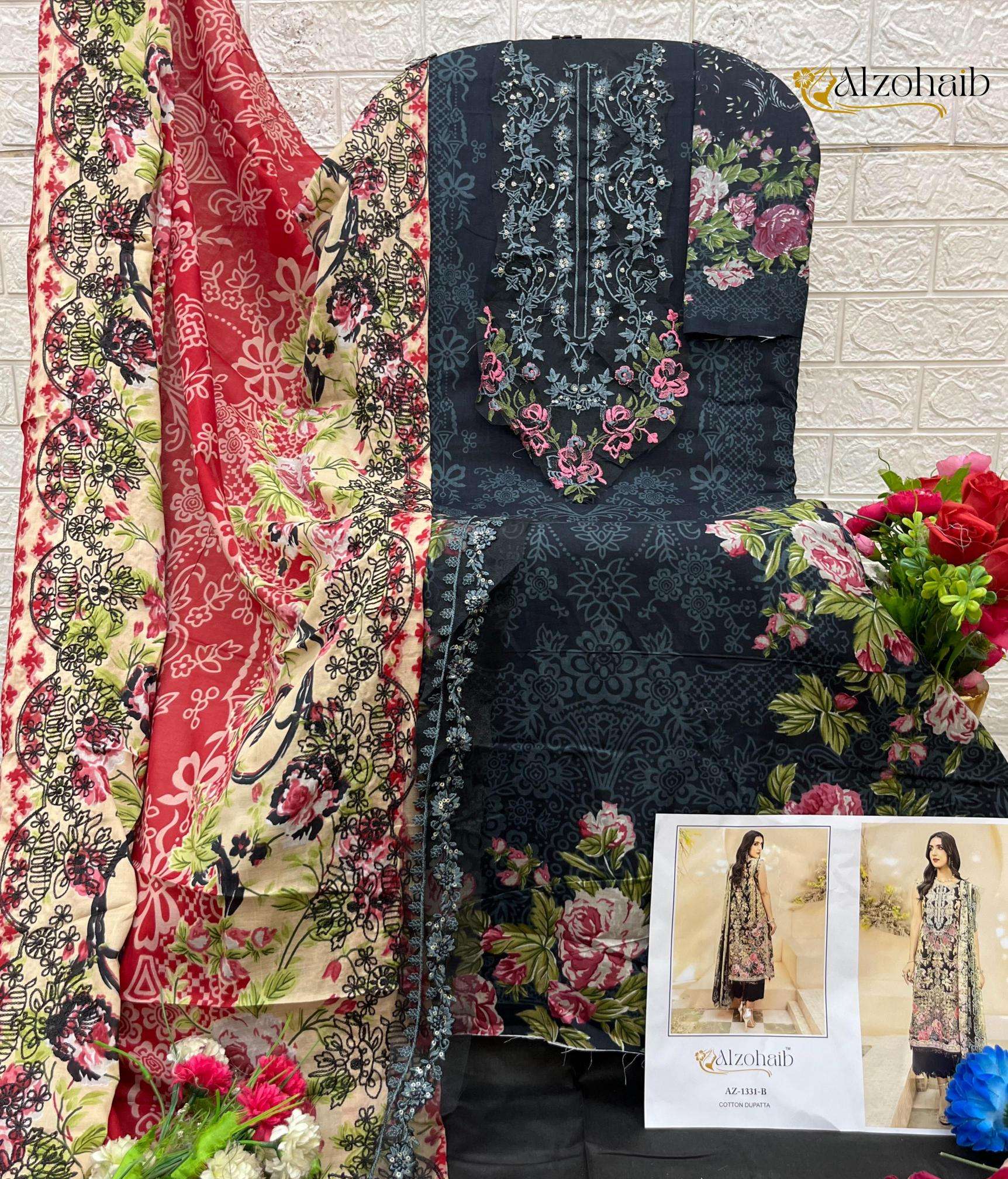 Alzohaib pure cotton Bulk salwar kameez suppliers