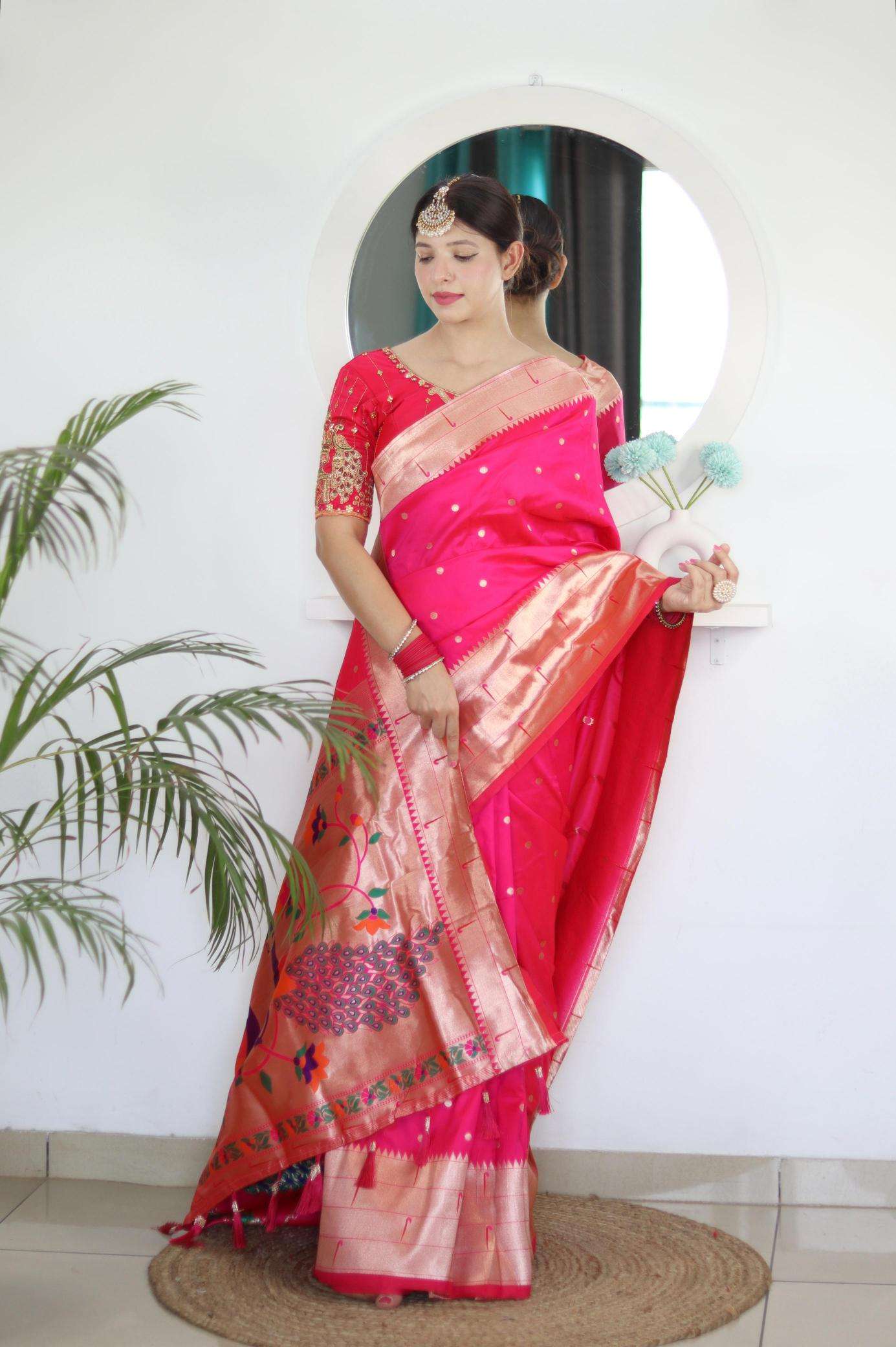 Anupama Bonalu festival kalakruti paithani soft silk Cheap saree wholesale suppliers in India