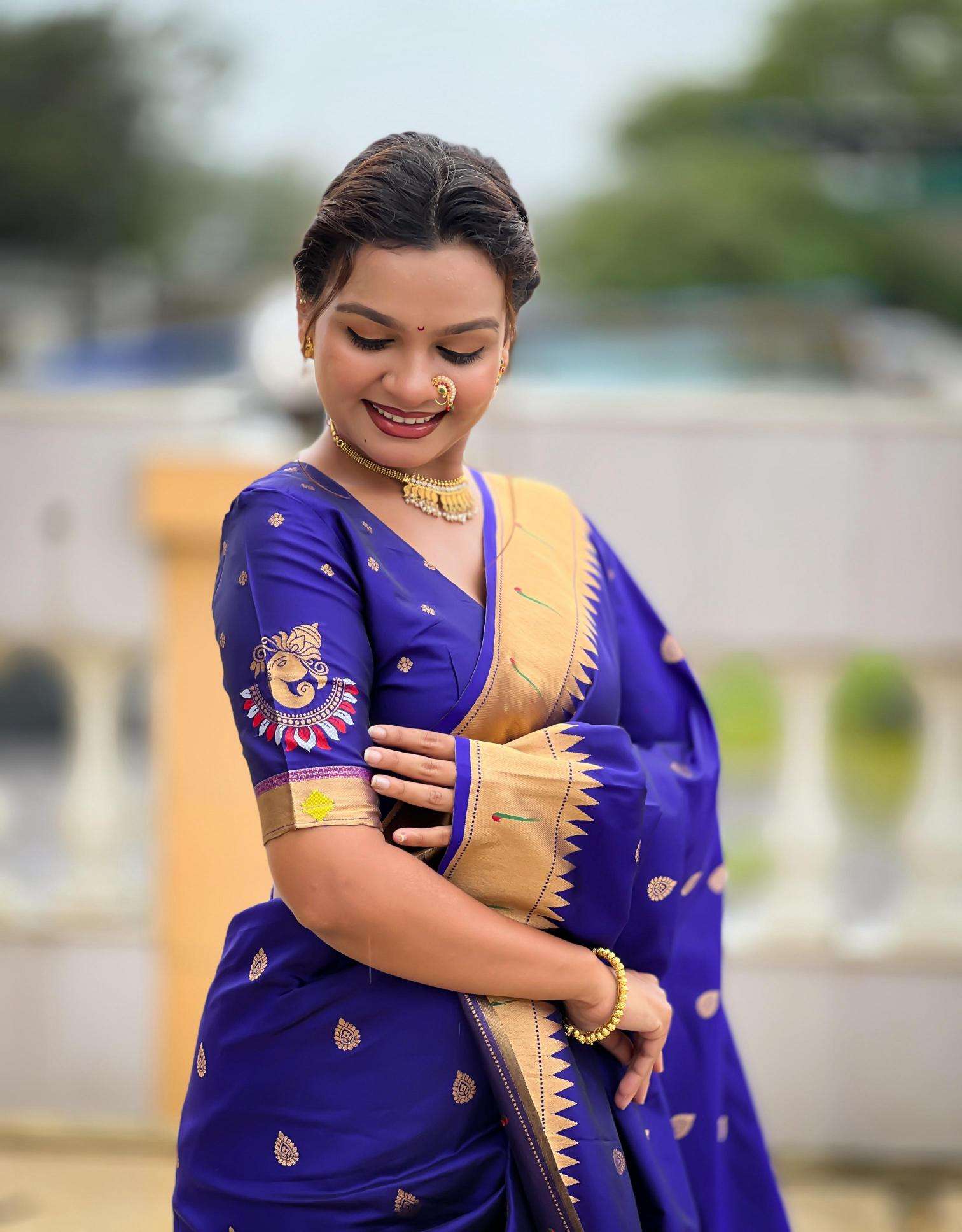 Anupama ganpati special soft pethani silk Wholesale saree manufacturer in India