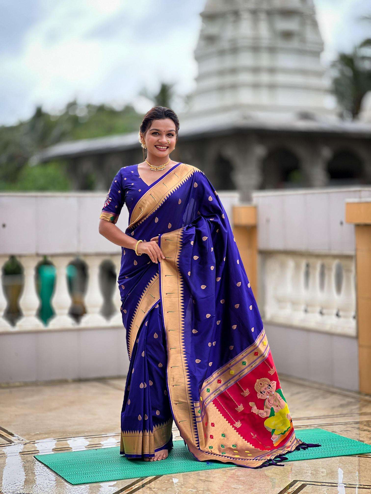 Anupama ganpati special soft pethani silk Wholesale saree manufacturer in India