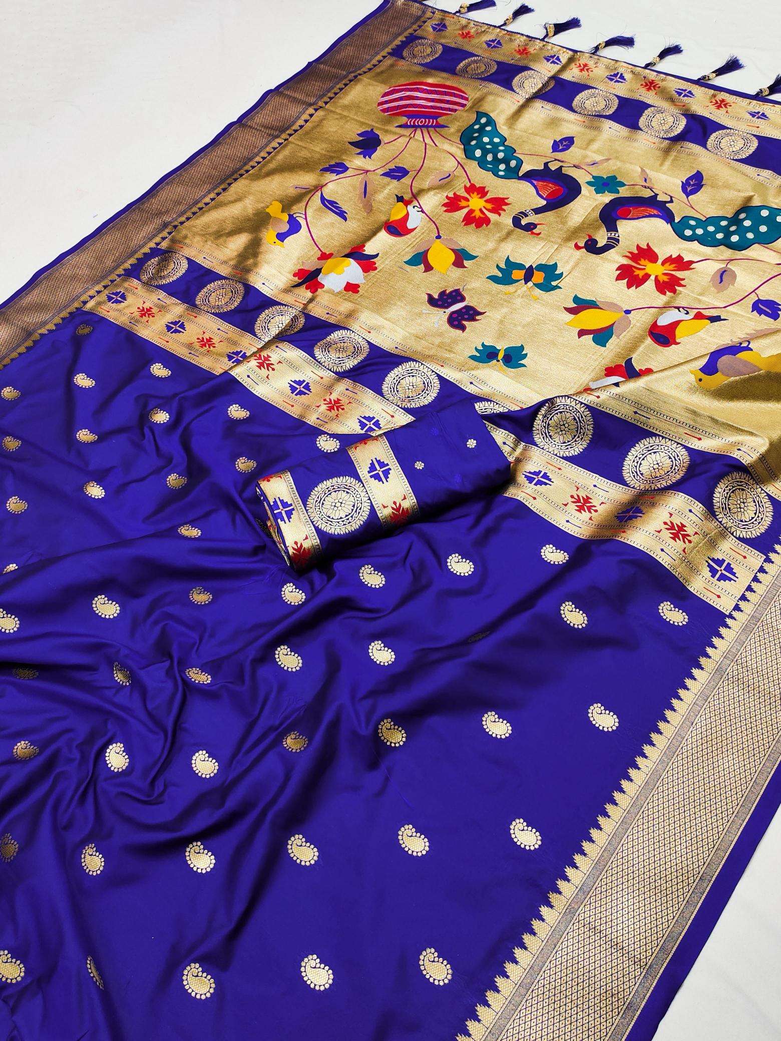 Anupama matka paithani silk Saree bulk export from India