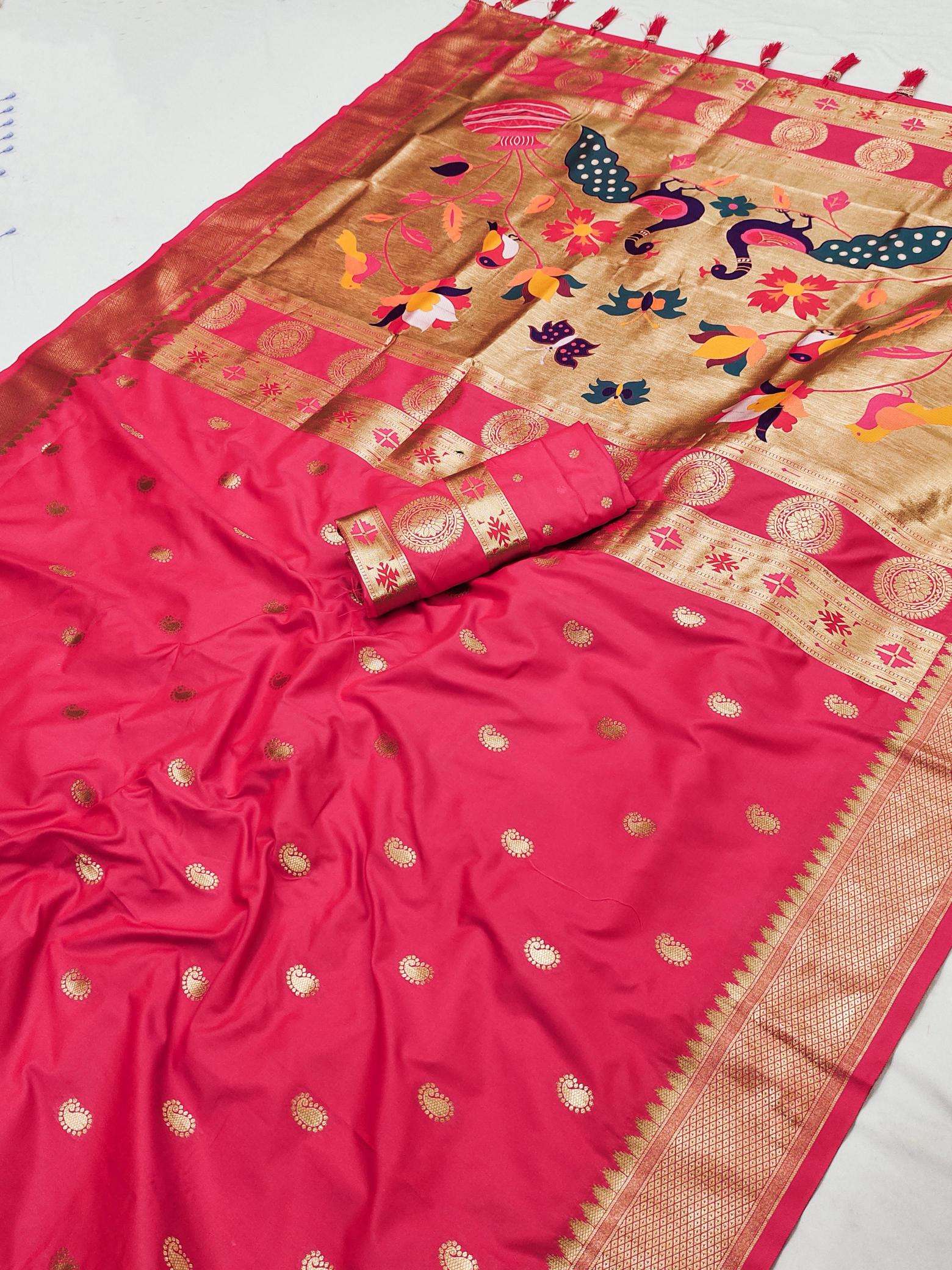 Anupama matka paithani silk Saree bulk export from India