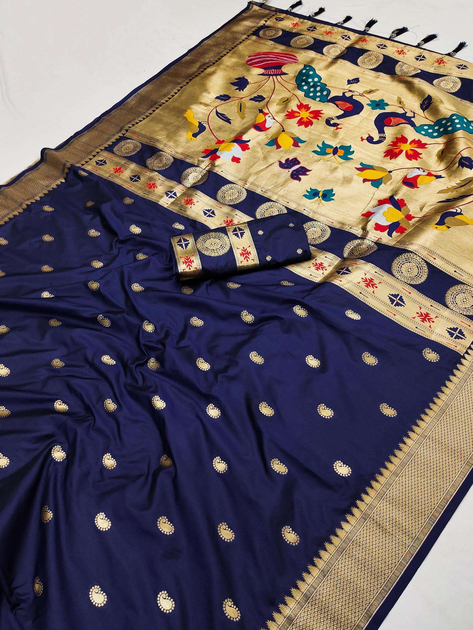 Anupama matka paithani silk Saree bulk export from India