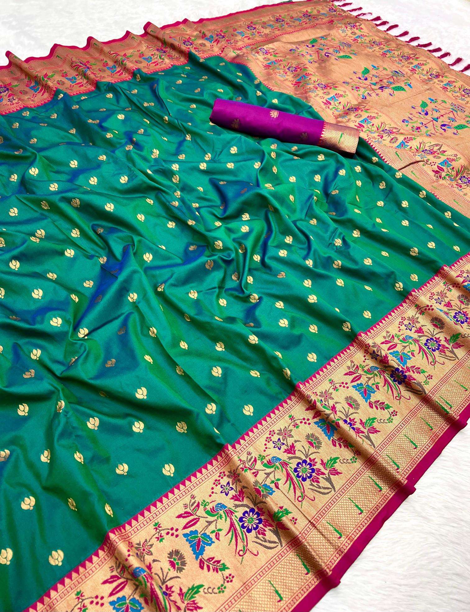 Anupama sangam paithani Printed sarees wholesale in Delhi