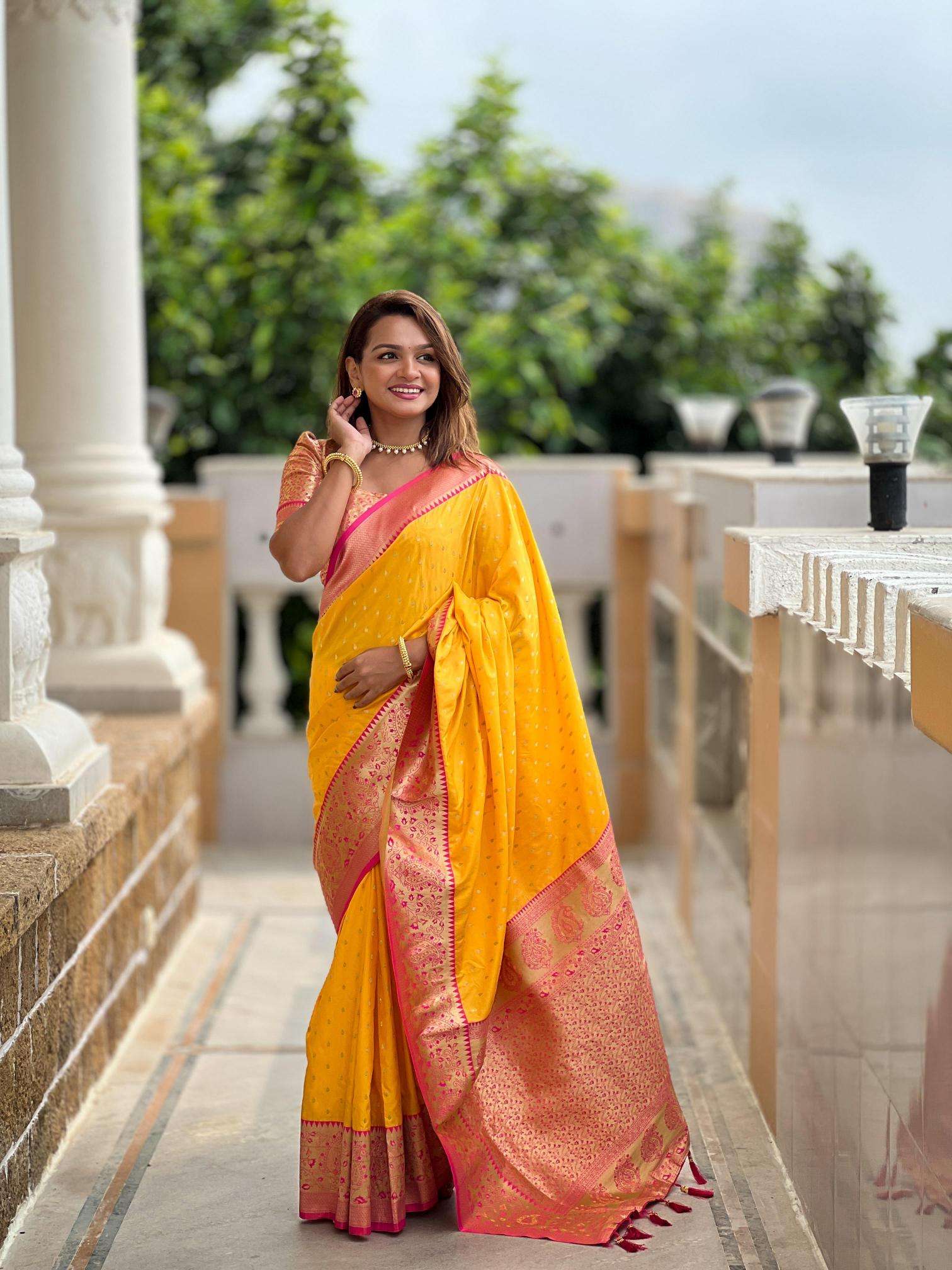Anupama shriya soft silk onam special zari Online saree wholesale store