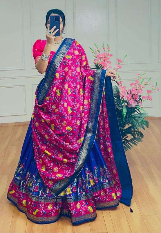 BARATI Tussar Silk Bridal lehenga suppliers in Gujarat