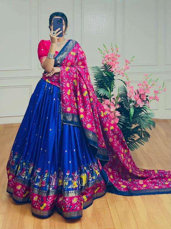 BARATI Tussar Silk Bridal lehenga suppliers in Gujarat