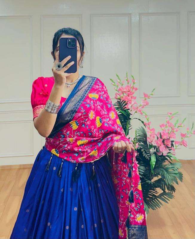 BARATI Tussar Silk Bridal lehenga suppliers in Gujarat