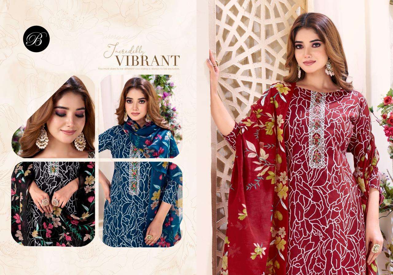 Belliza designer studio nazma Printed dress materials wholesale Mumb