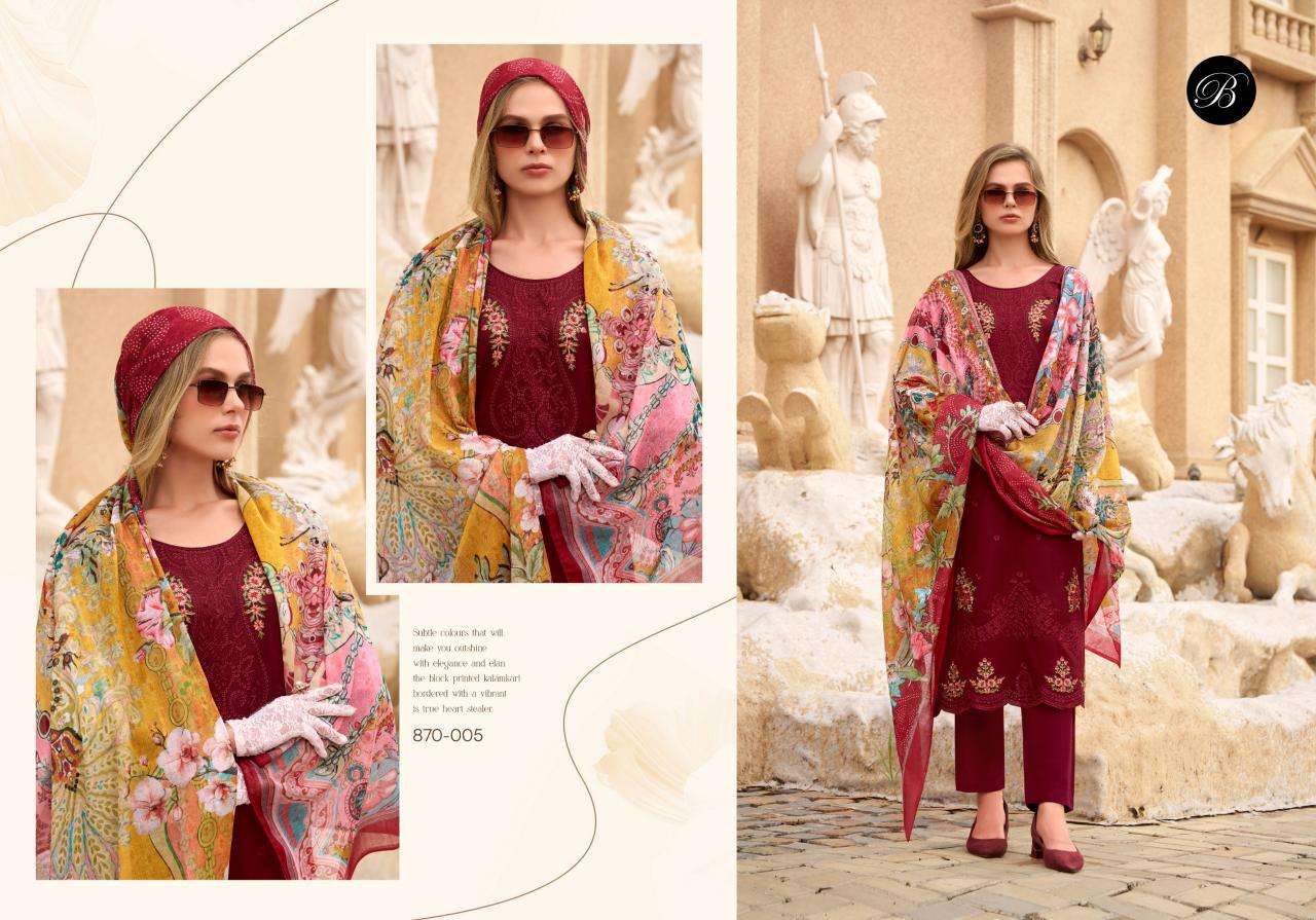 Belliza designer studio zarqash vol 7 Dress material wholesale market in Kalupur