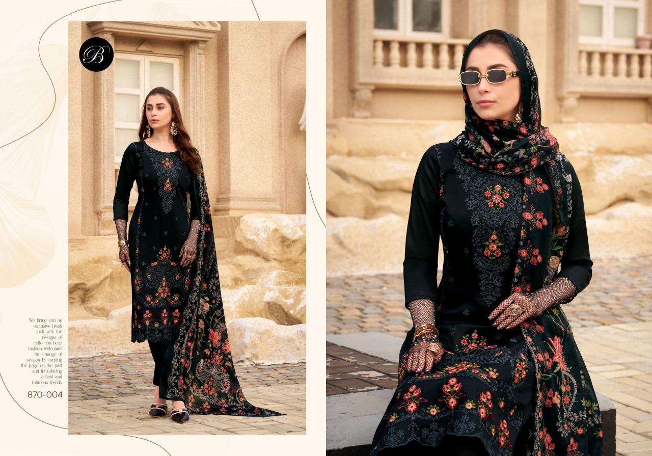 Belliza designer studio zarqash vol 7 Dress material wholesale market in Kalupur
