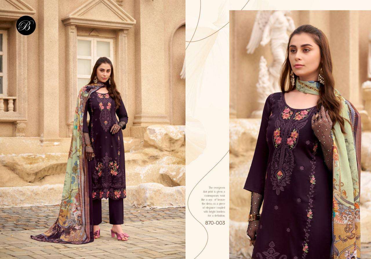 Belliza designer studio zarqash vol 7 Dress material wholesale market in Kalupur
