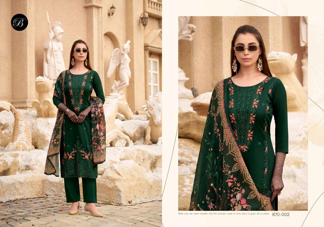 Belliza designer studio zarqash vol 7 Dress material wholesale market in Kalupur