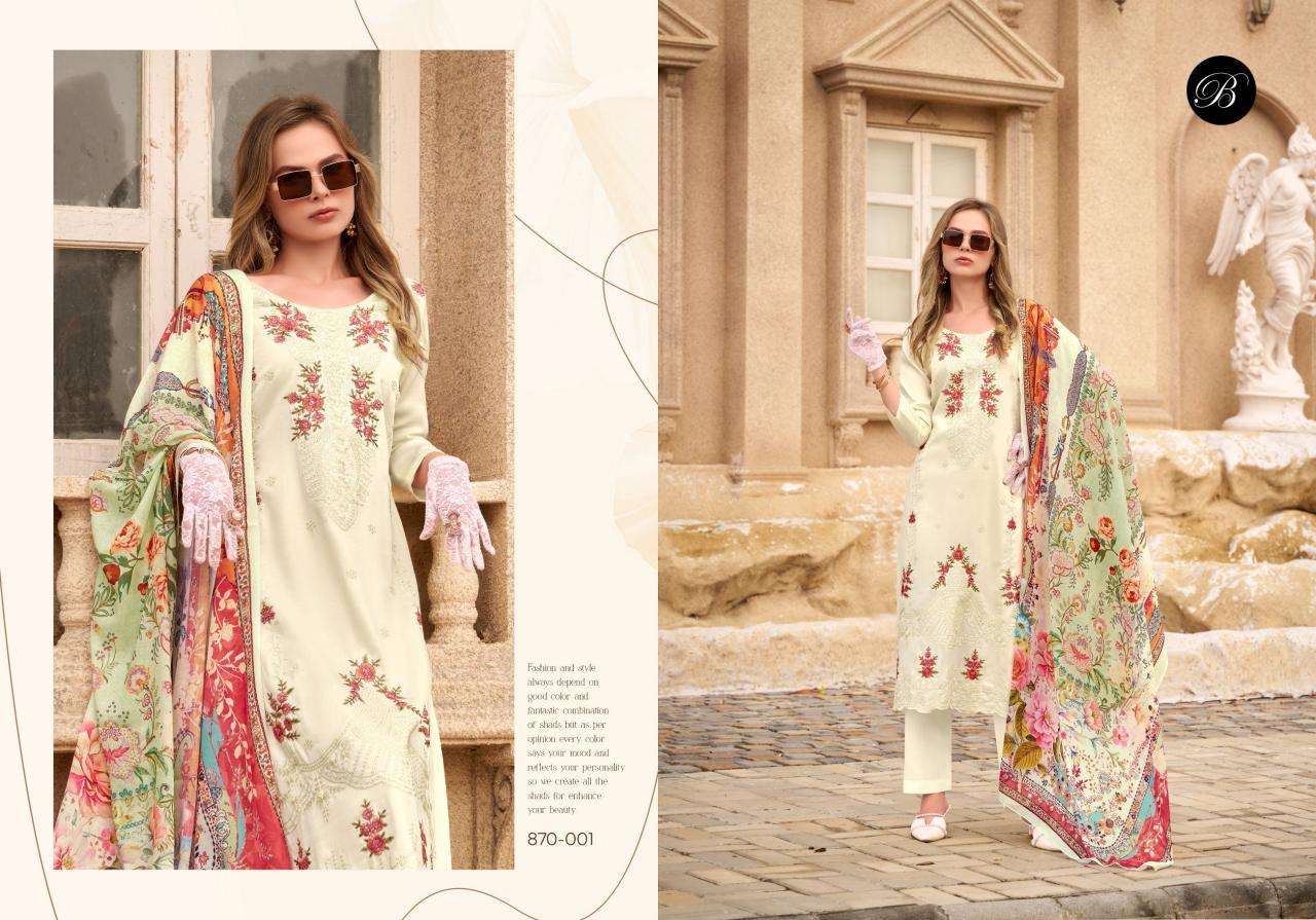 Belliza designer studio zarqash vol 7 Dress material wholesale market in Kalupur
