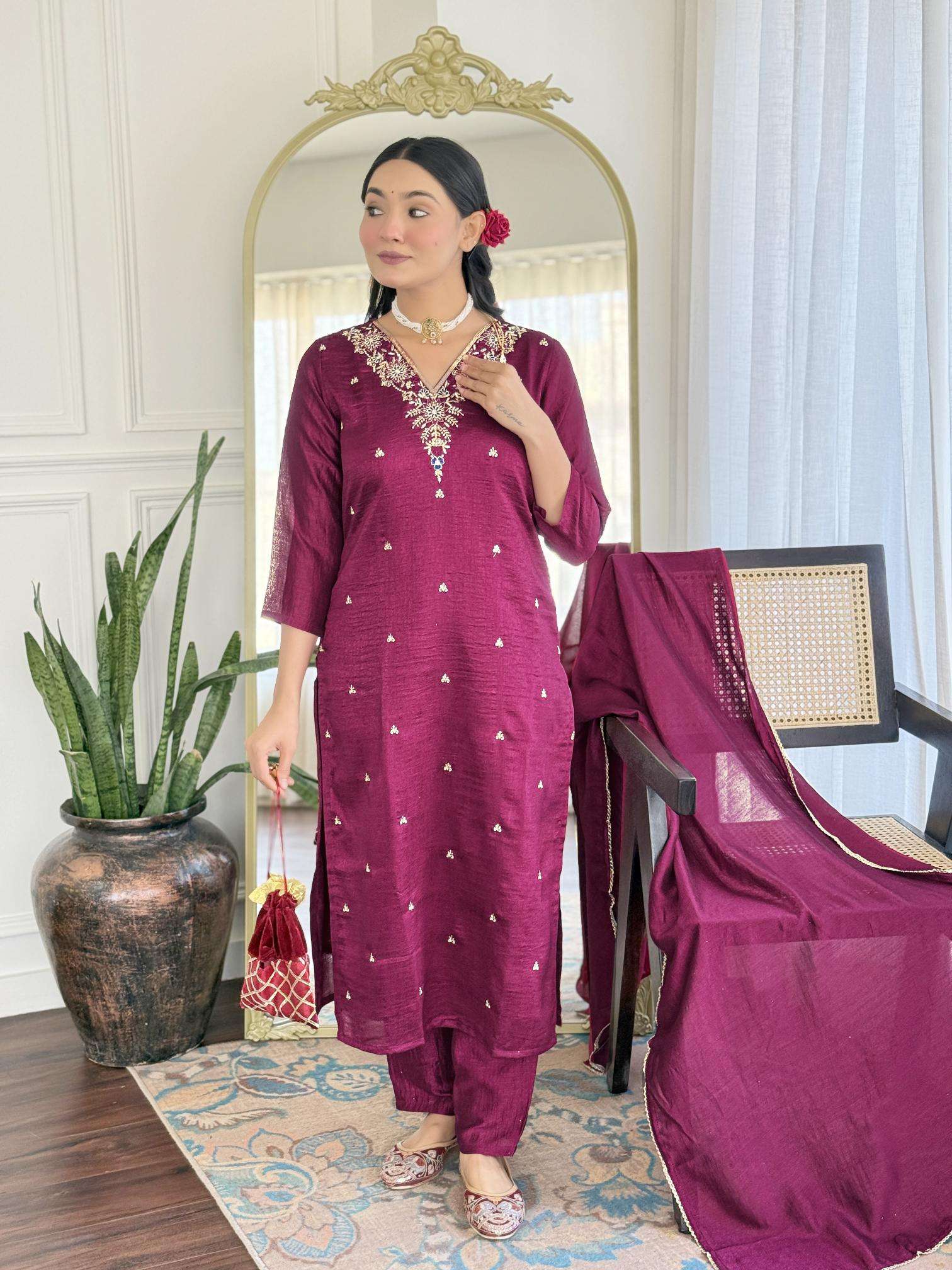 Bitto Jasmine cp vichitra v indian floor length kurti