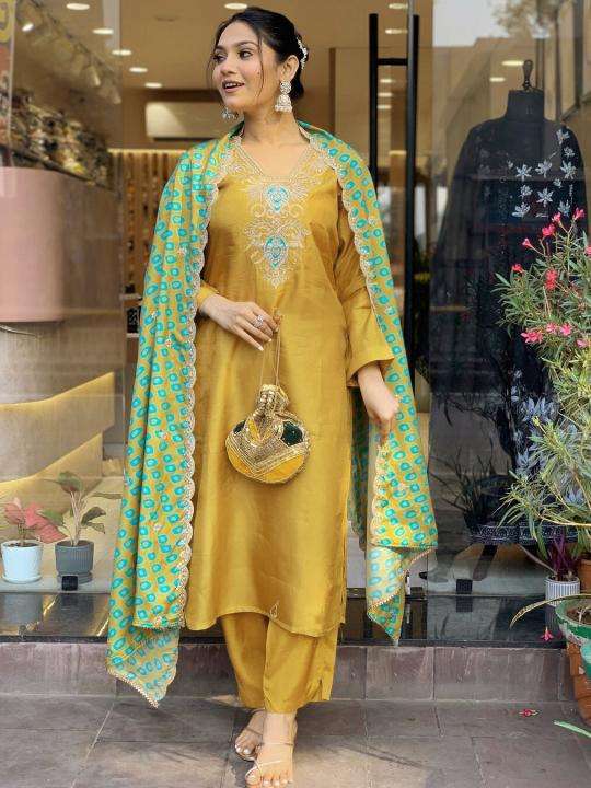 Bitto NK 482 mustard viscose Kurti wholesalers in Mumbai