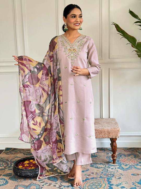 Bitto NK570 beige chanderi Kurti wholesale supplier