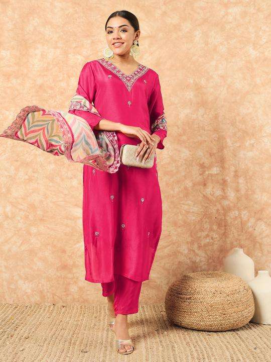 Bitto NK647 v neck gajri viscose Bulk kurti suppliers in India