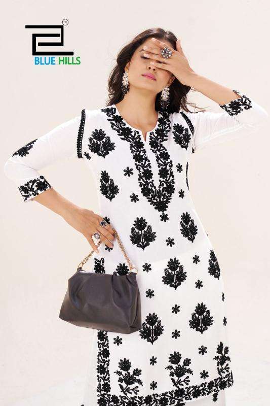 Blue hills black and white vol 18 Wholesale designer kurtis in India