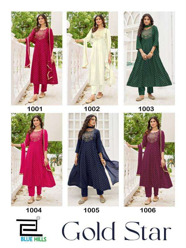 Blue hills gold star Wholesale Kurti dealer