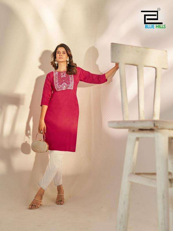 Blue hills sonia indian kurti long dress