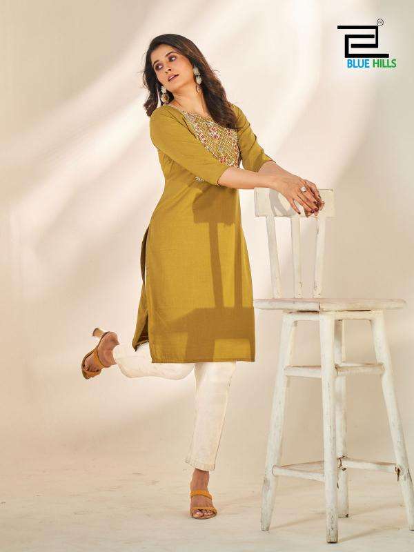Blue hills sonia indian kurti long dress