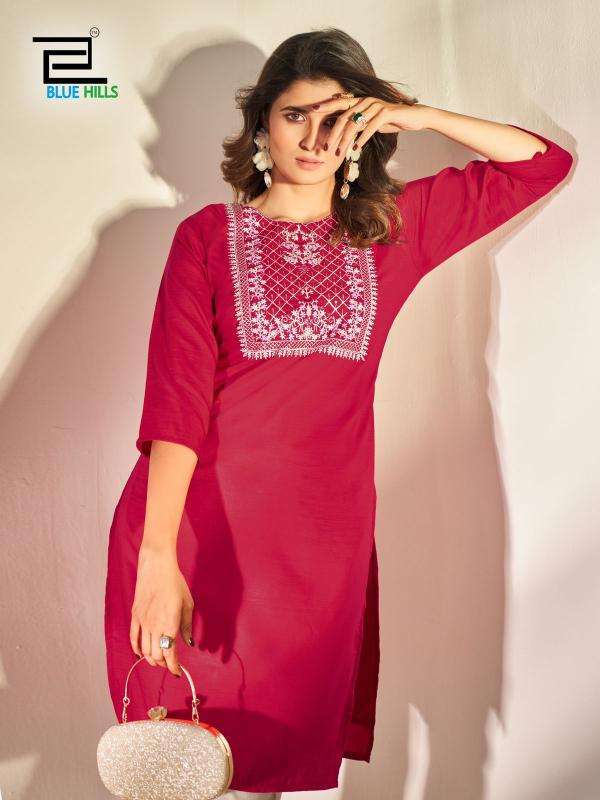 Blue hills sonia indian kurti long dress