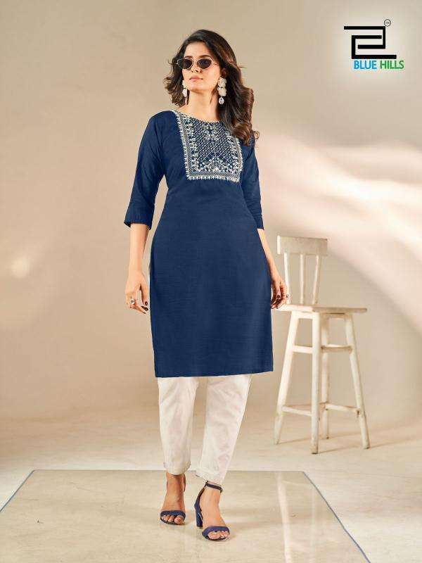Blue hills sonia indian kurti long dress