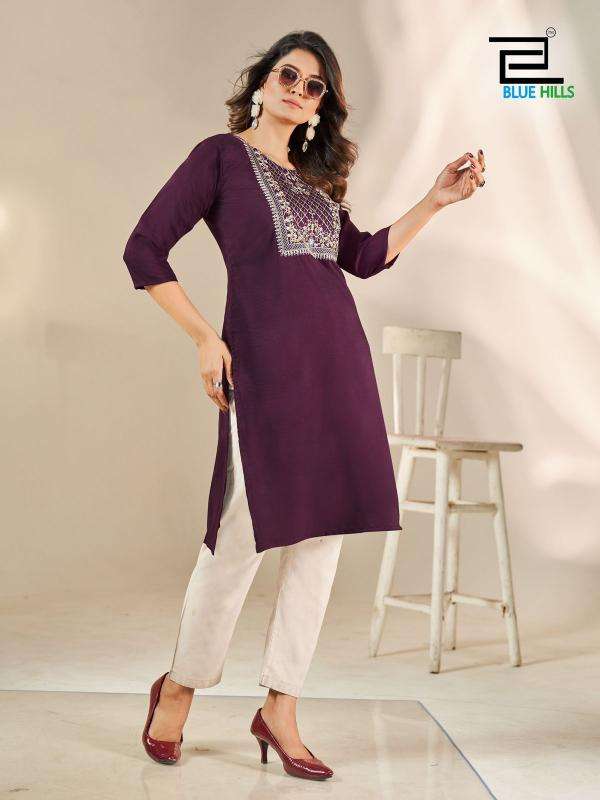 Blue hills sonia indian kurti long dress