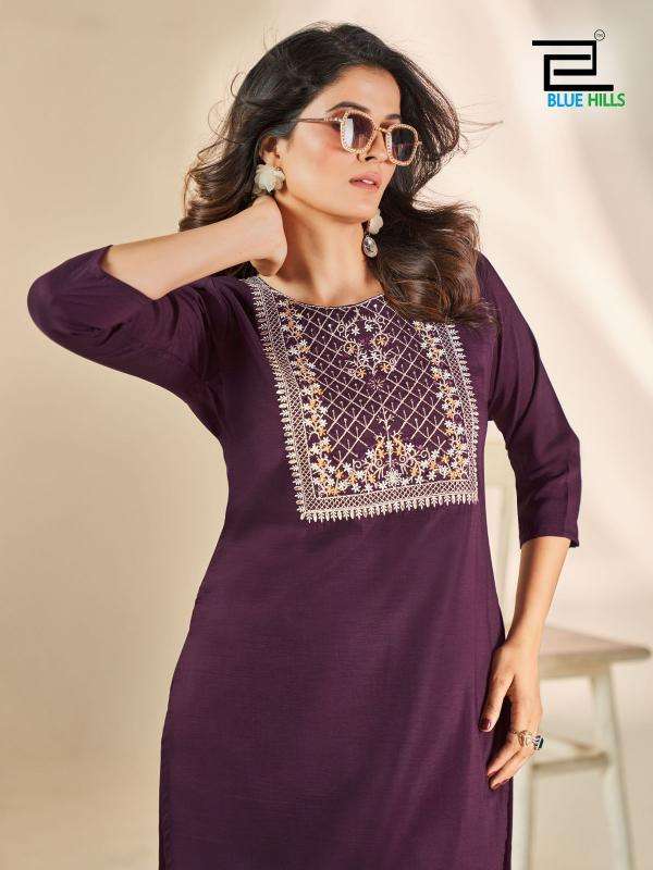 Blue hills sonia indian kurti long dress