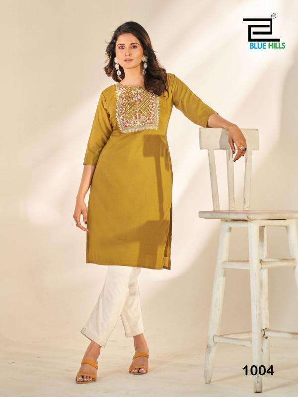 Blue hills sonia indian kurti long dress