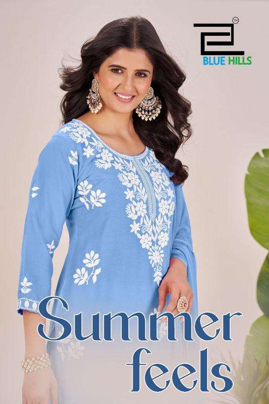 Blue hills summer feels indian kurti usa