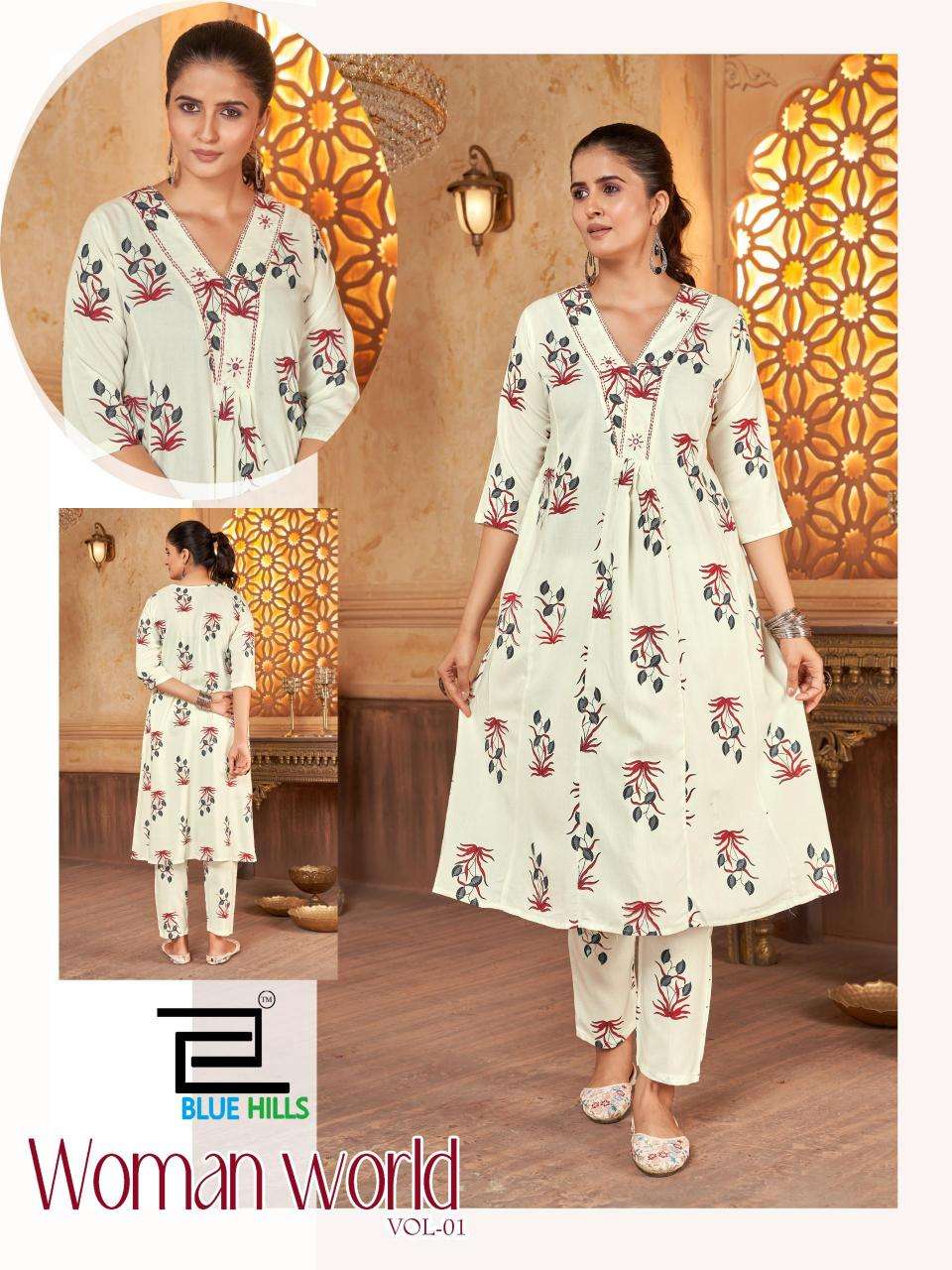 Blue hills woman world vol.1 Cheap kurtis wholesale