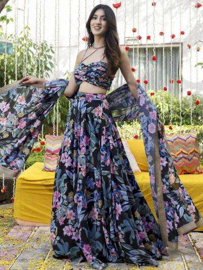 Botnical 01 Fancy Printed Mumbai lehenga choli market