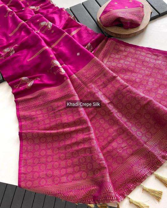 Classic banarasi border with lightweight Indian Saree wholesale supplier