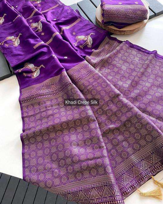 Classic banarasi border with lightweight Indian Saree wholesale supplier