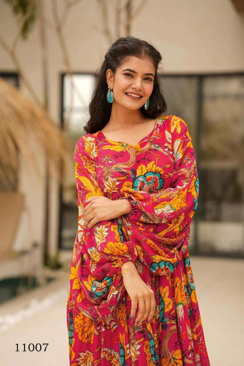 Clora vol 11 Gown Wholesale kurti exporters in India