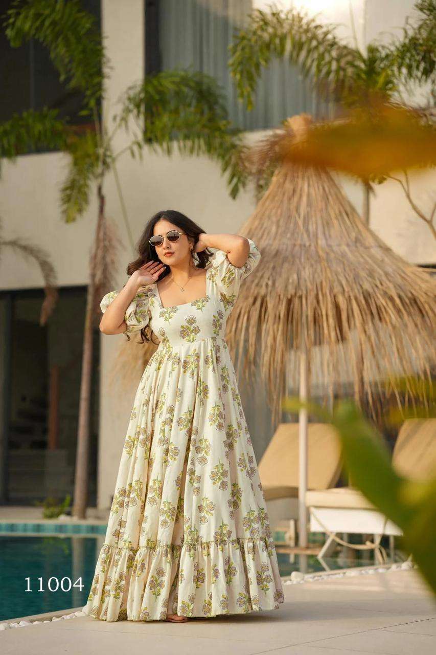 Clora vol 11 Gown Wholesale kurti exporters in India