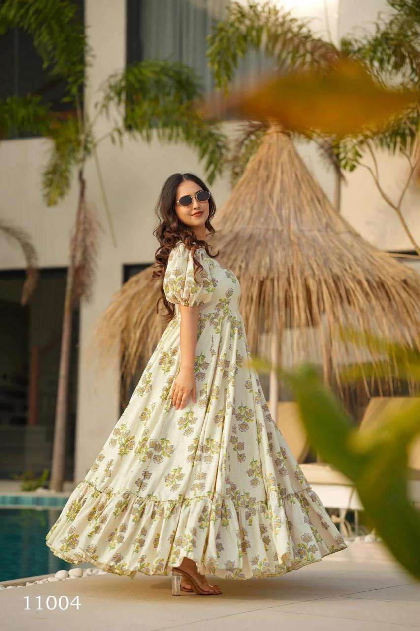 Clora vol 11 Gown Wholesale kurti exporters in India