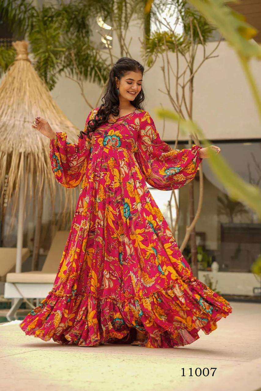 Clora vol 11 Gown Wholesale kurti exporters in India