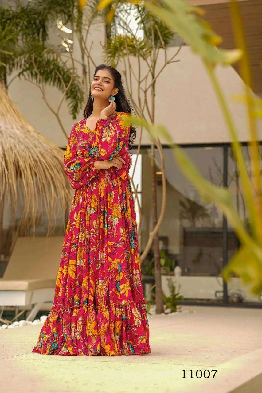 Clora vol 11 Gown Wholesale kurti exporters in India