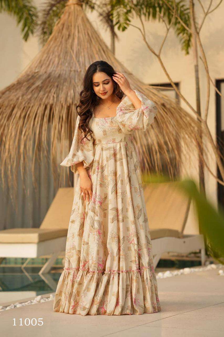 Clora vol 11 Gown Wholesale kurti exporters in India