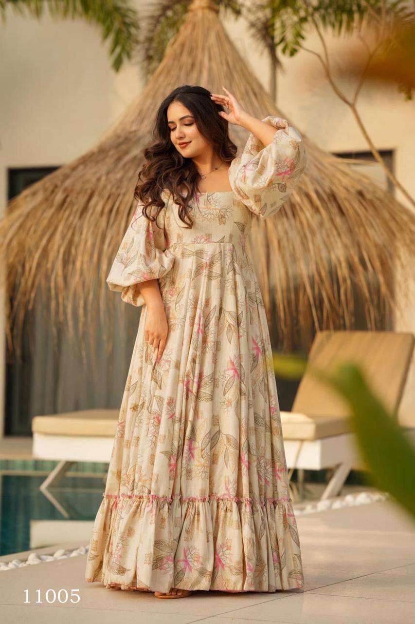 Clora vol 11 Gown Wholesale kurti exporters in India