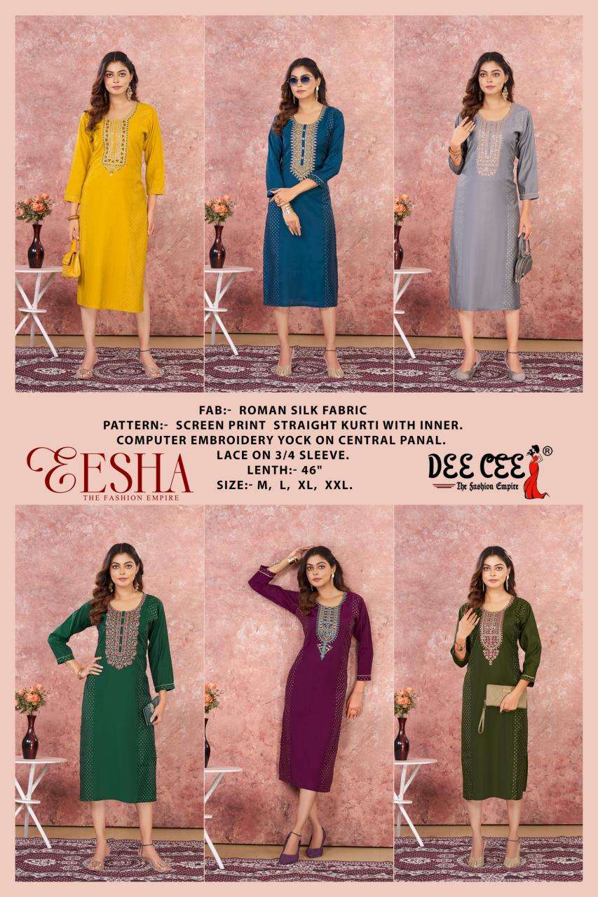 Deecee eesha Printed kurti suppliers